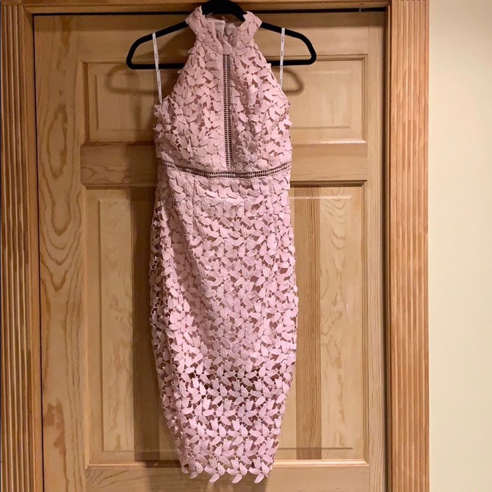 pink bardot dress